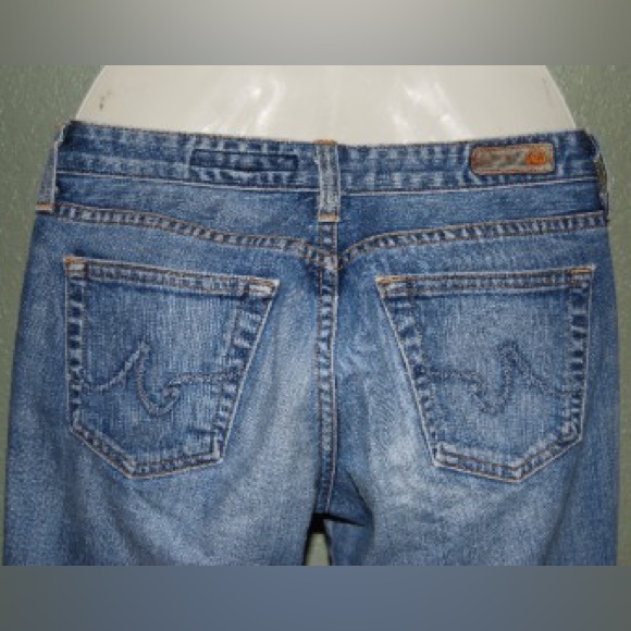 AG Adriano Goldschmied The Club Flare Medium Wash Bootcut Stretch Jeans Size 28R - Picture 4 of 9